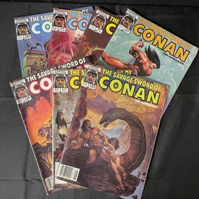 Savage Sword of Conan 7 Magazine Lot