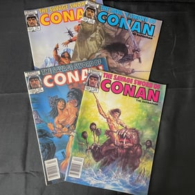 Savage Sword of Conan 4 Magazine Lot