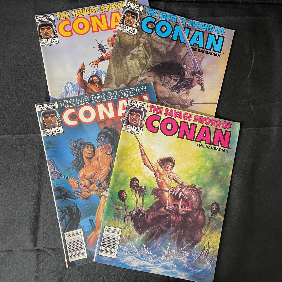 Savage Sword of Conan 4 Magazine Lot: We are a veteran owned company. Please look at the pictures carefully to determine what you believe the condition of collectible is. We are currently accepting consignments. Email us a aeronhouse1994@