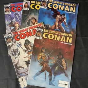 Savage Sword of Conan 5 Magazine Lot