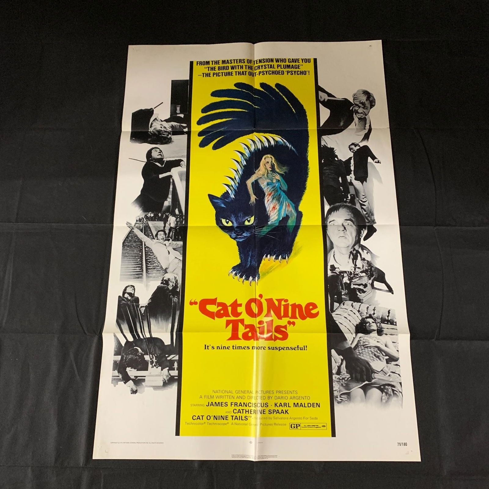 Cat O Nine Tails Original One Sheet Movie Poster (1 of 4)