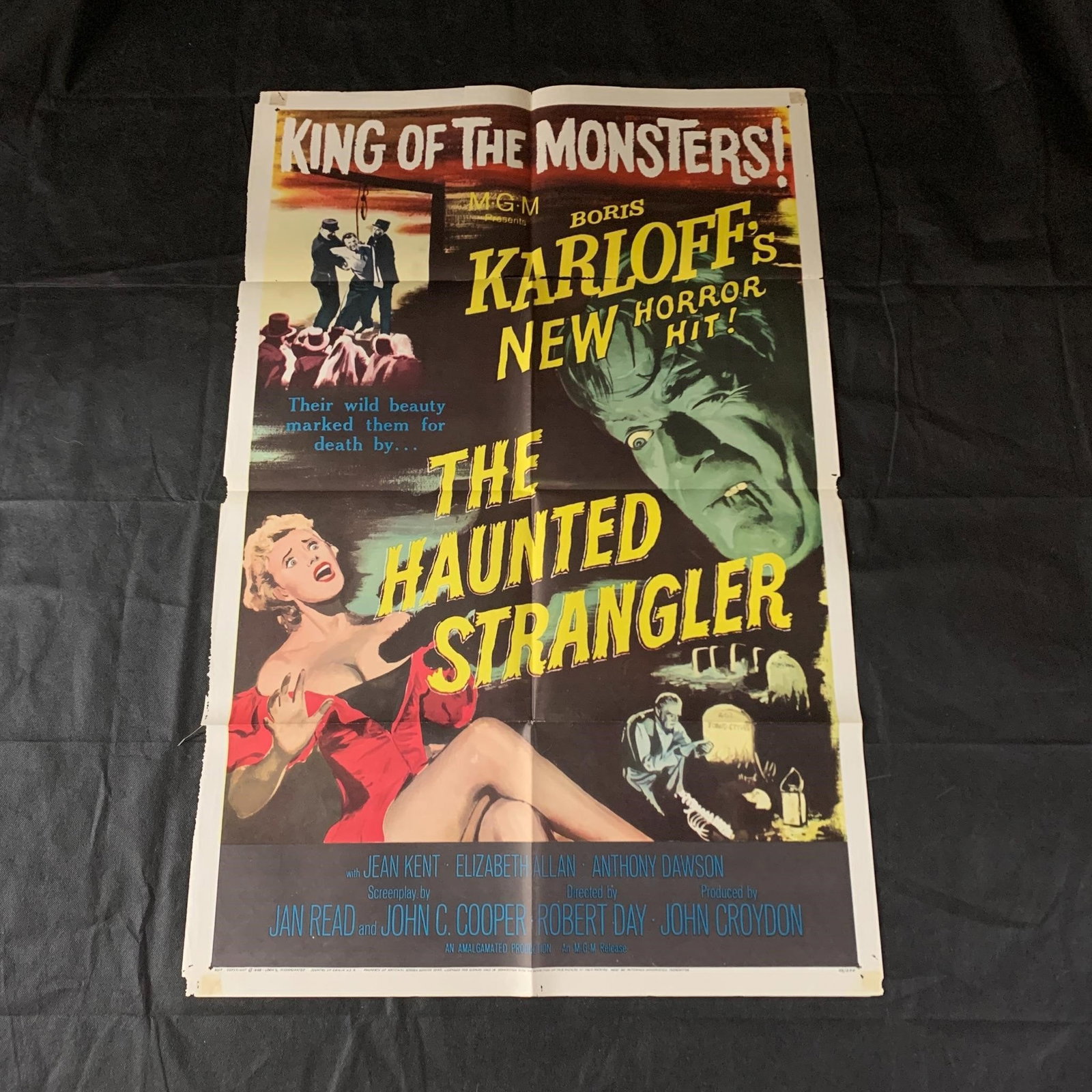 Haunted Stranger Original Movie Poster: The Haunted Stranger Original 1958 Movie Poster. 58/234. Dimensions: 27 inches by 41 inchesThis is an original movie poster. It is NOT a reprint. The winning bidder will receive a poster and a letter 