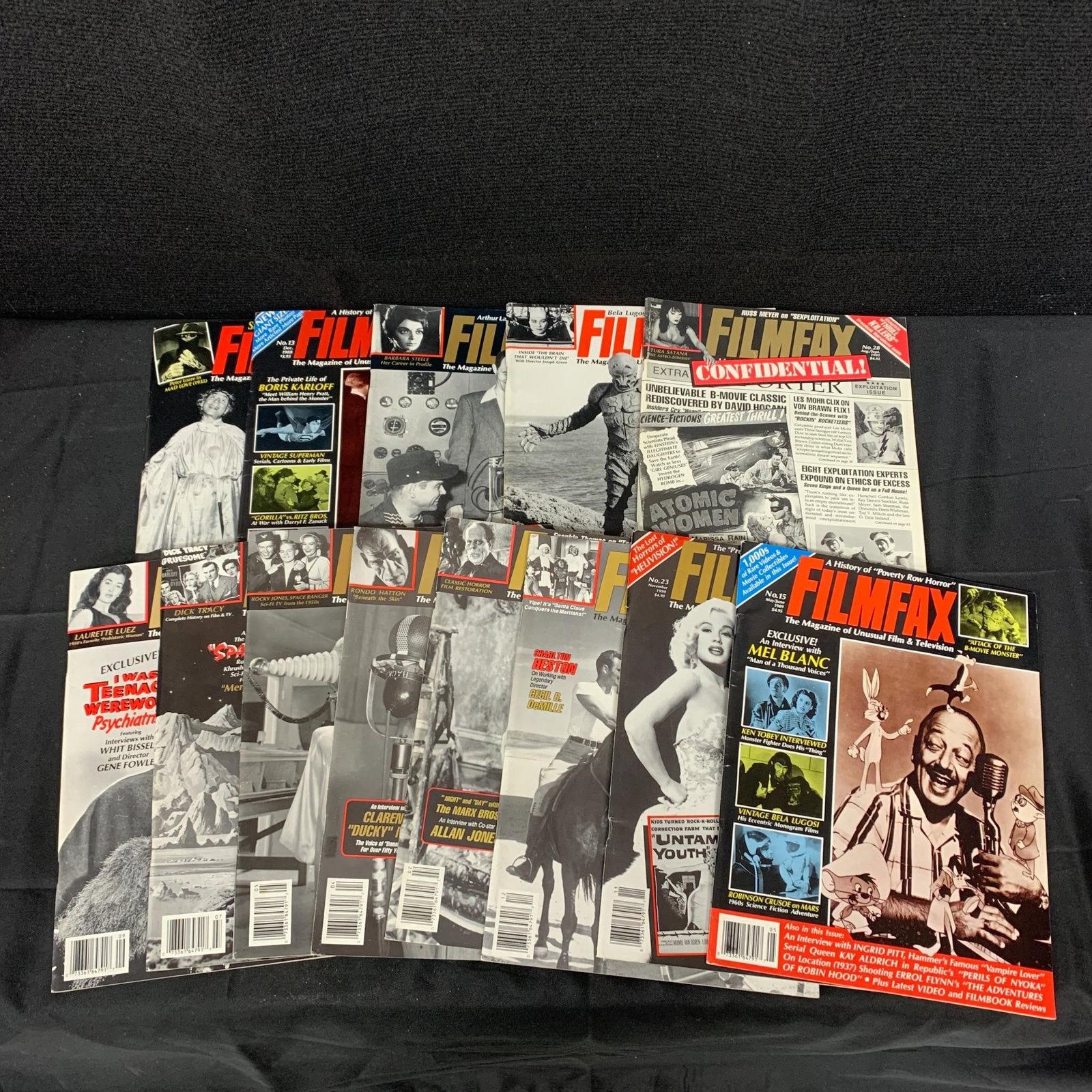 80s and 90s FilmFax Magazines: Lot of 1980s and 1990s Film Fax Magazines. We are a veteran owned company. Please look at the pictures carefully to determine what you believe the condition of collectible is. We are currently accepti