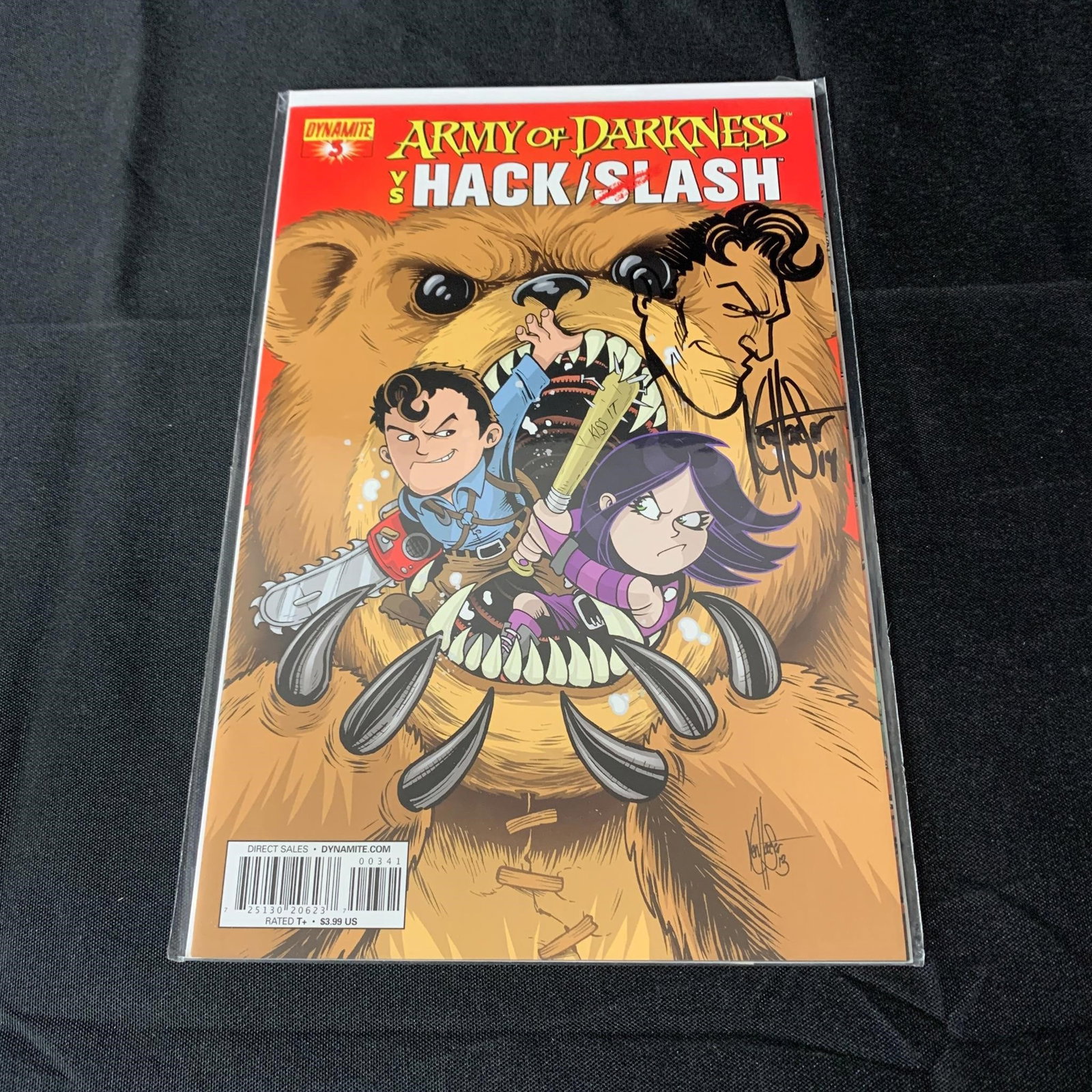 Army of Darkness Sign & Sektch by Ken Haeser: Comes with a Dynamic Forces COA and is sealed with the Dynamic Forces Seal. We are a veteran owned company. Please look at the pictures carefully to determine what you believe the condition of collect
