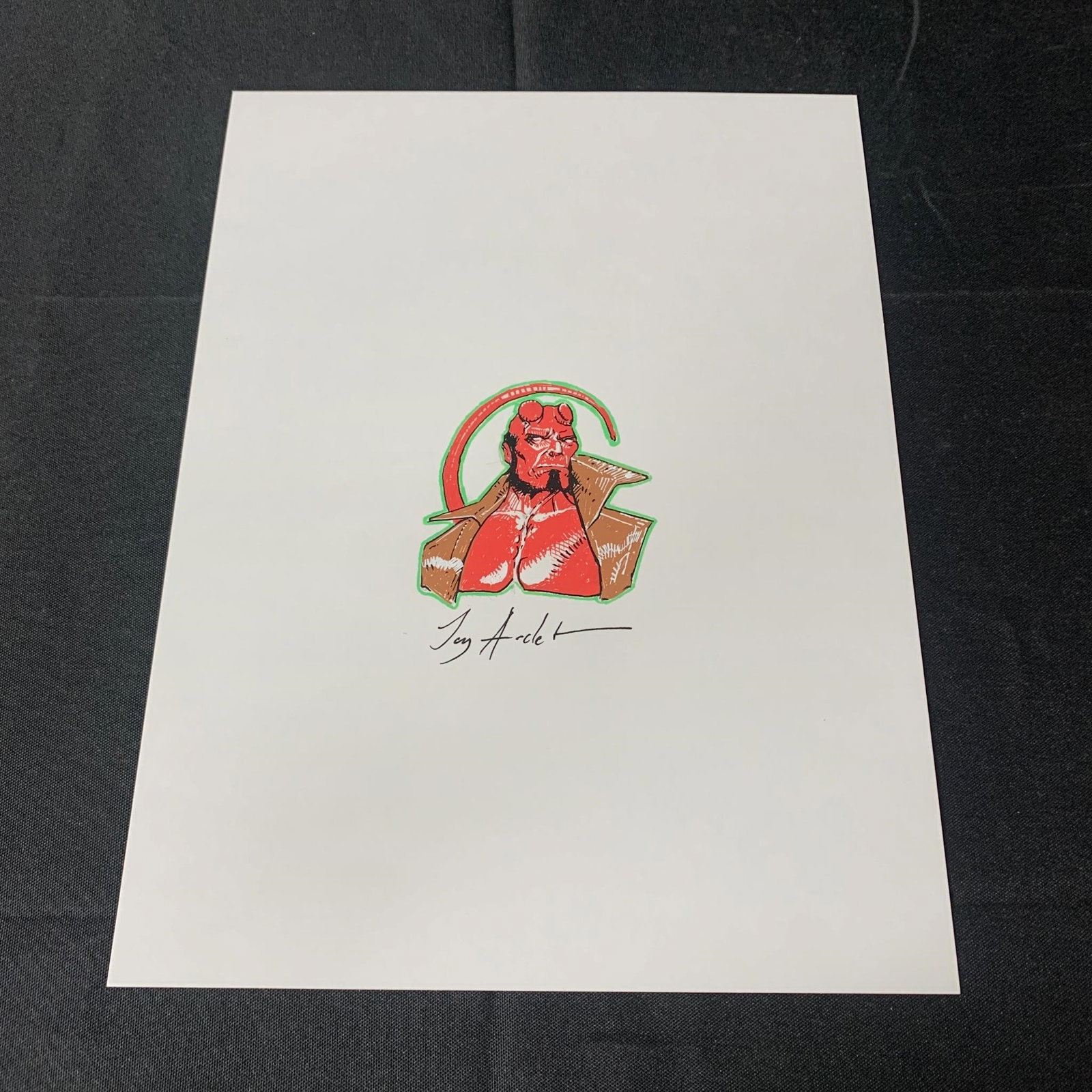 Jay Anacleto Hell Boy Original Color Art Signed: We are a veteran owned company. Please look at the pictures carefully to determine what you believe the condition of collectible is. We are currently accepting consignments. Email us a aeronhouse1994@