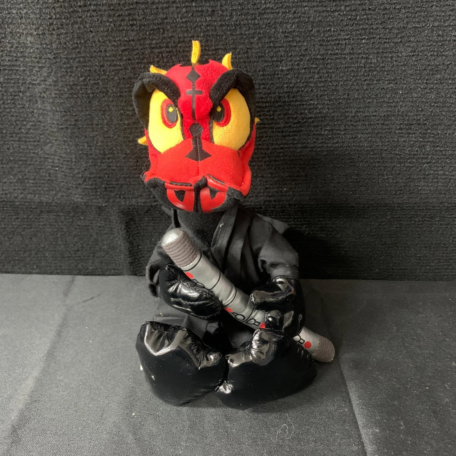 Donald Duck Darth Maul Plush: Disney's Donald Duck as Darth Maul Plush Toy. We are a veteran owned company. Please look at the pictures carefully to determine what you believe the condition of collectible is. We are currently acce