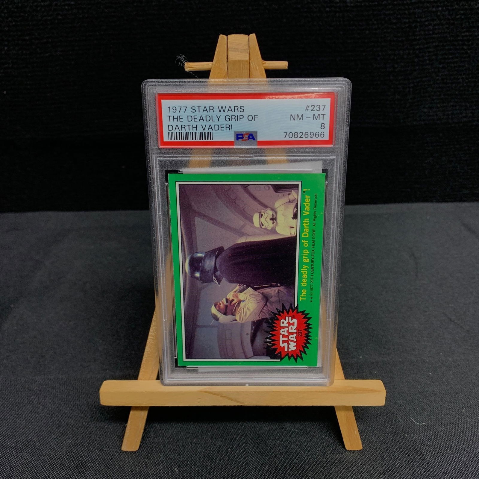 PSA 8 1977 Topps Star Wars The Deadly Grip Vader (1 of 2)