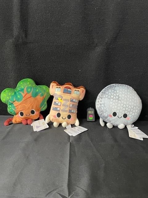 funko Disney park icons plush figures tree of life, Epcot globe and tower of terror: We are a veteran owned company. Please look at the pictures carefully to determine what you believe the condition of collectible is. We are currently accepting consignments. Email us a aeronhouse1994@