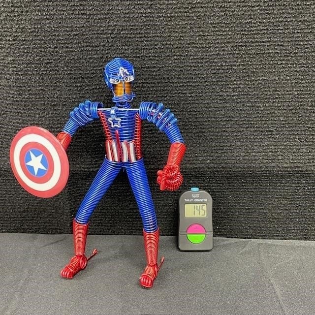 Captain America Spring Art Display: We are a veteran owned company. Please look at the pictures carefully to determine what you believe the condition of collectible is. We are currently accepting consignments. Email us a aeronhouse1994@