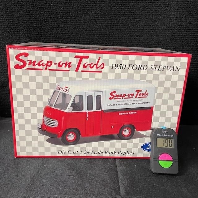 Snap On Tools 1950 Ford Step Van Model NIB: We are a veteran owned company. Please look at the pictures carefully to determine what you believe the condition of collectible is. We are currently accepting consignments. Email us a aeronhouse1994@