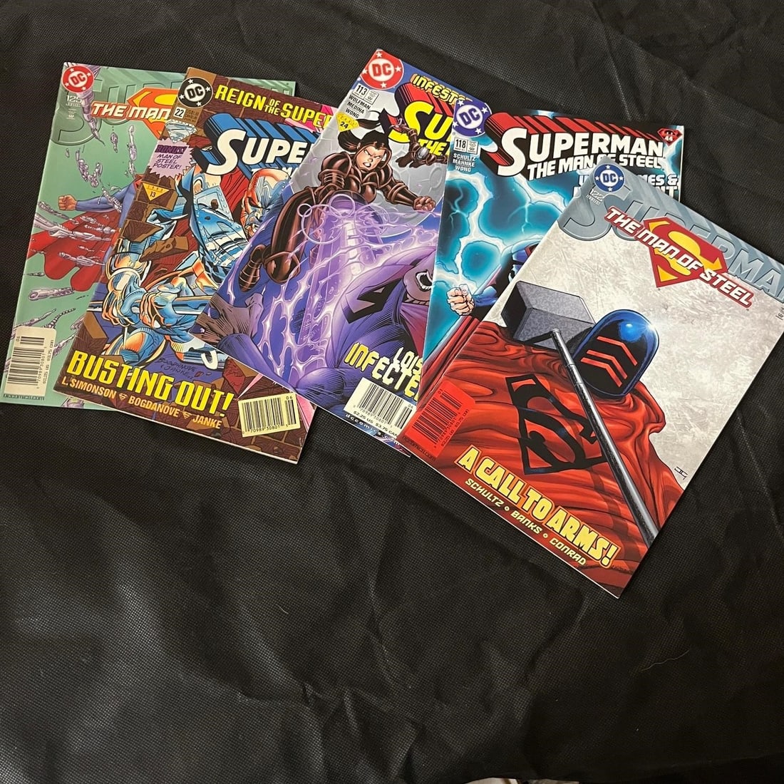 Superman The Man of Steel RARE Newsstand Editions: We are a veteran owned company. Please look at the pictures carefully to determine what you believe the condition of collectible is. We are currently accepting consignments. Email us a aeronhouse1994@