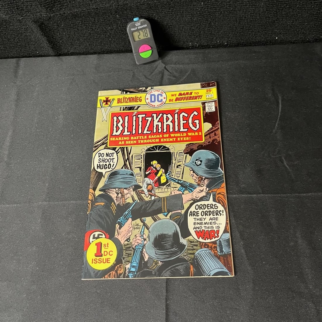 Blitzkrieg 1 Joe Kubert Art: We are a veteran owned company. Please look at the pictures carefully to determine what you believe the condition of collectible is. We are currently accepting consignments. Email us a aeronhouse1994@