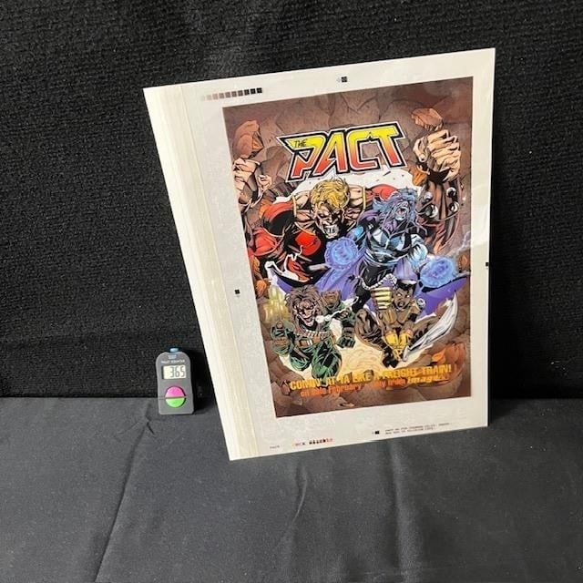 The Pact Advertisement for Issue 1 4-Color Proof: We are a veteran owned company. Please look at the pictures carefully to determine what you believe the condition of collectible is. We are currently accepting consignments. Email us a aeronhouse1994@
