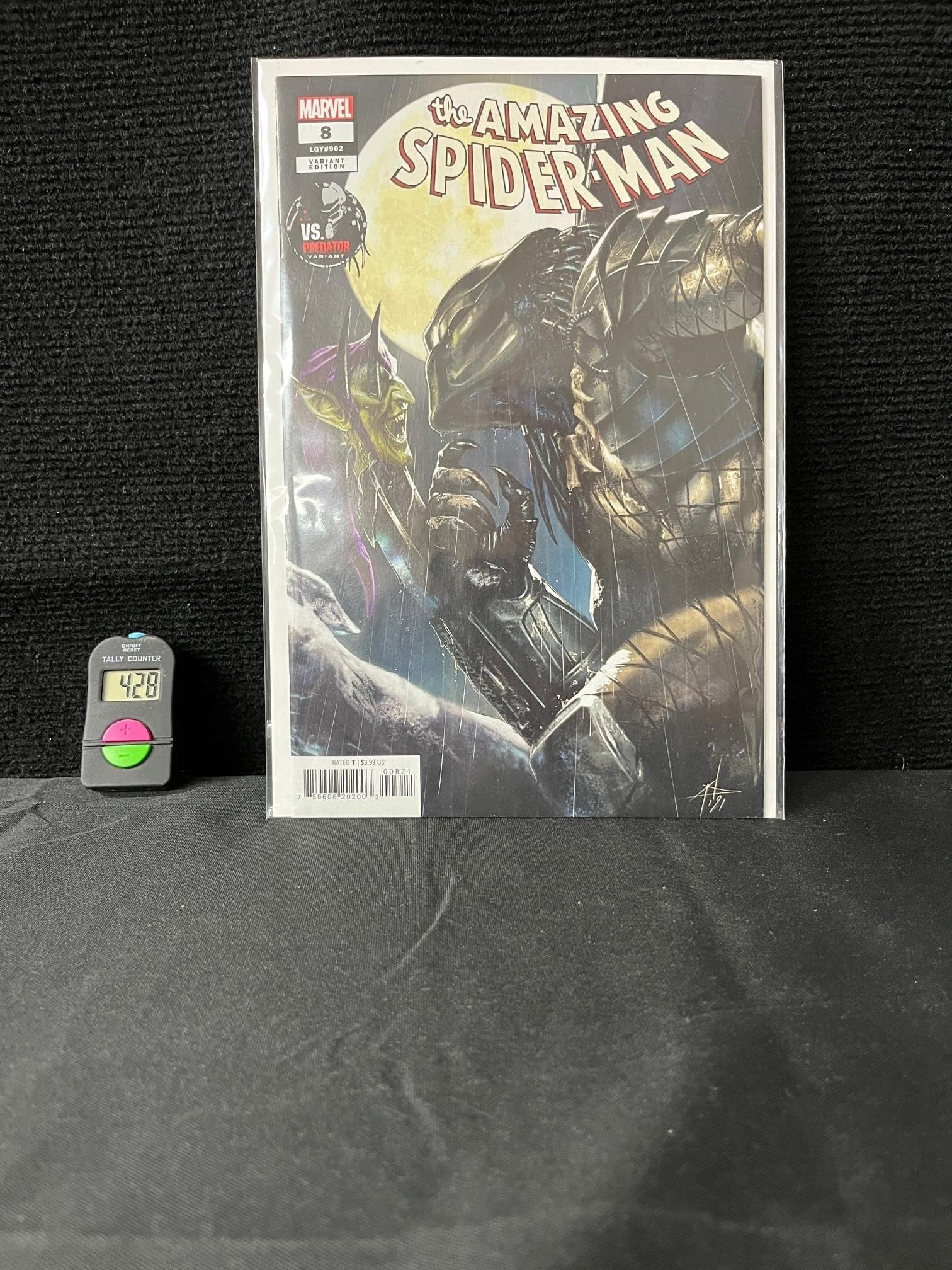 Aamazing Spider-man 8 Predator Variant: We are a veteran owned company. Please look at the pictures carefully to determine what you believe the condition of collectible is. We are currently accepting consignments. Email us a aeronhouse1994@