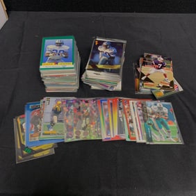 100s of mostly 90s Football Cards