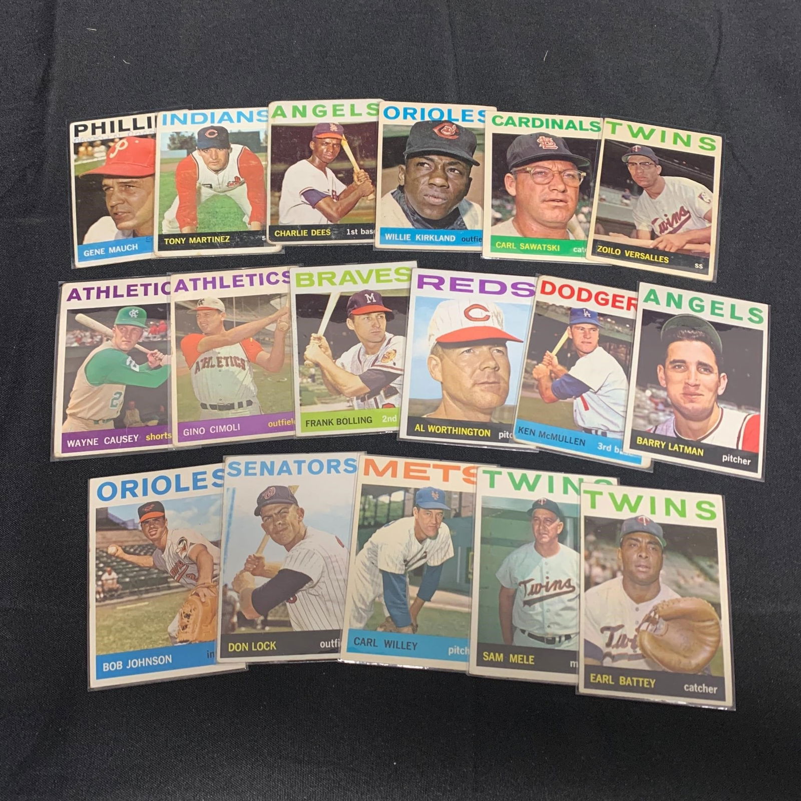 1964 Topps Baseball Cards, Don Lock (1 of 2)