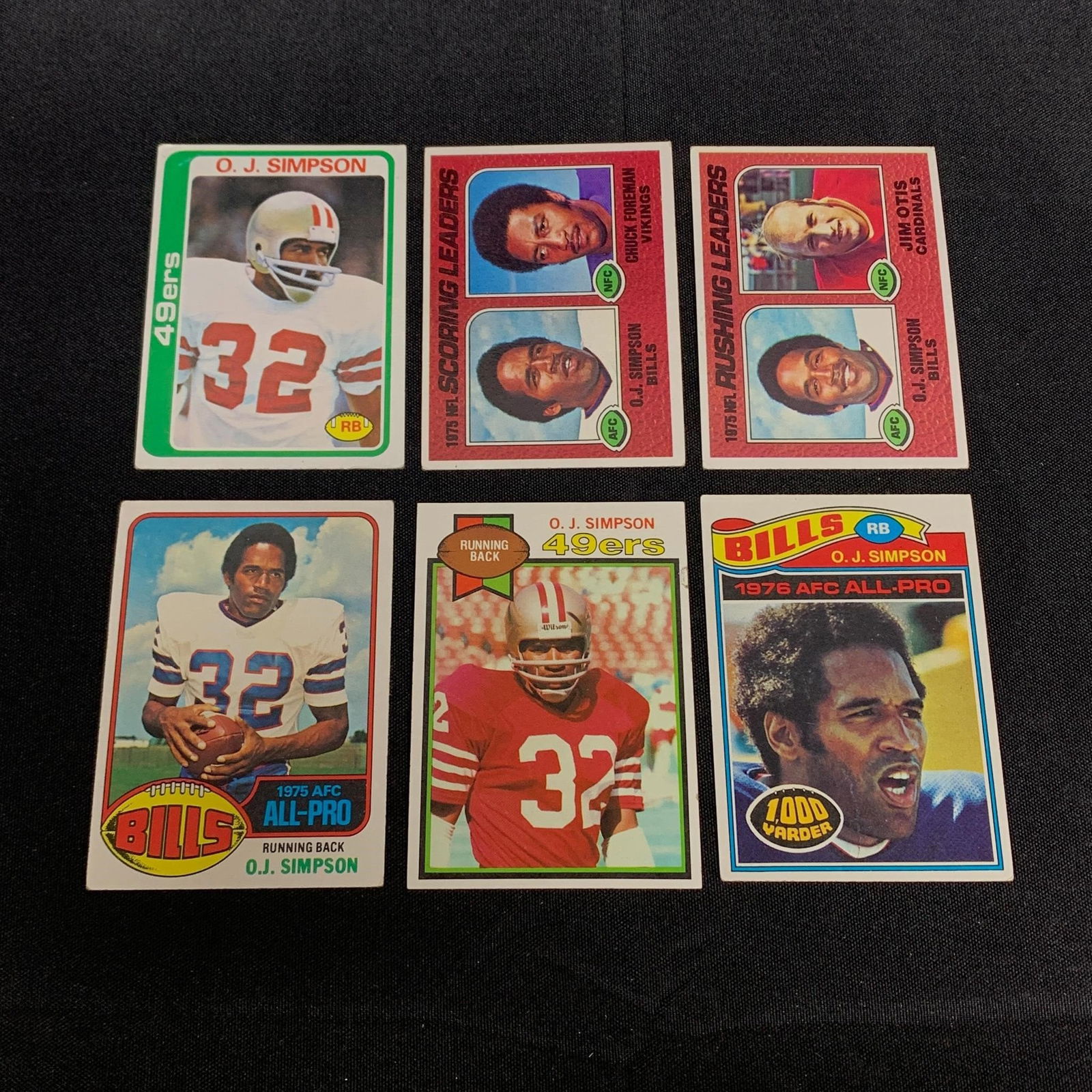 OJ Simpson Football Cards (1 of 2)