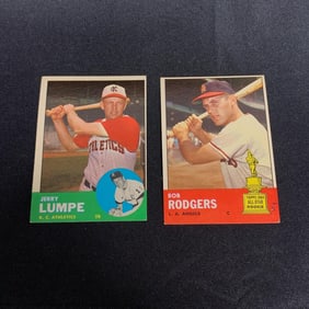 Jerry Lumpe, Bob Rogers 1963 Topps