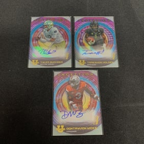 Topps Inception Auto Football Cards