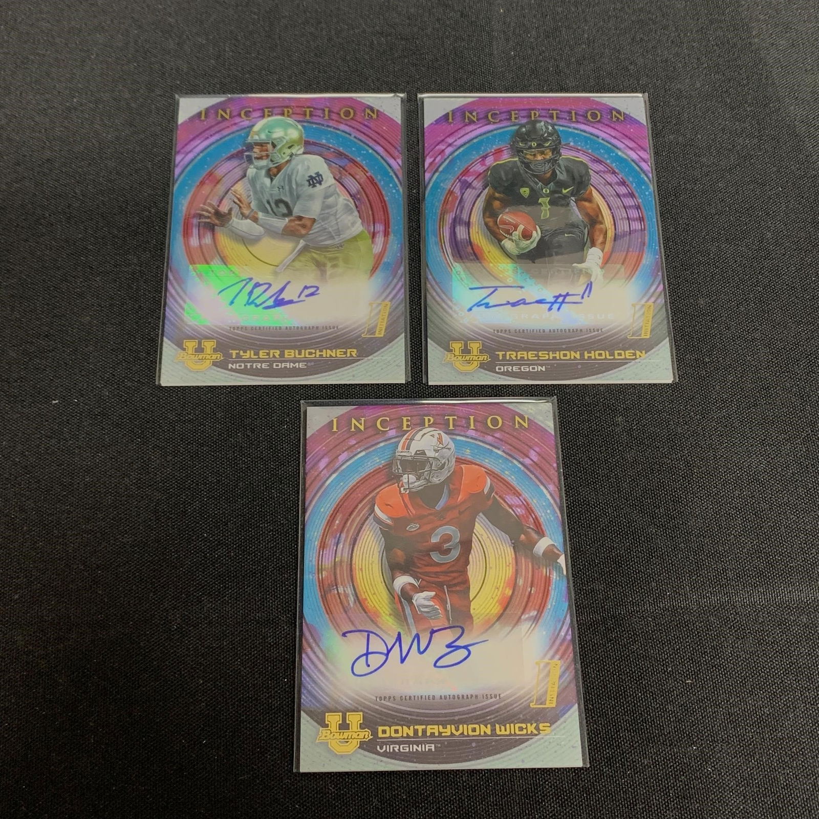Topps Inception Auto Football Cards (1 of 2)