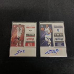 Panini Contenders Auto Basketball Cards