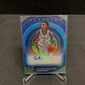 Julian Phillips Auto Topps Basketball Card