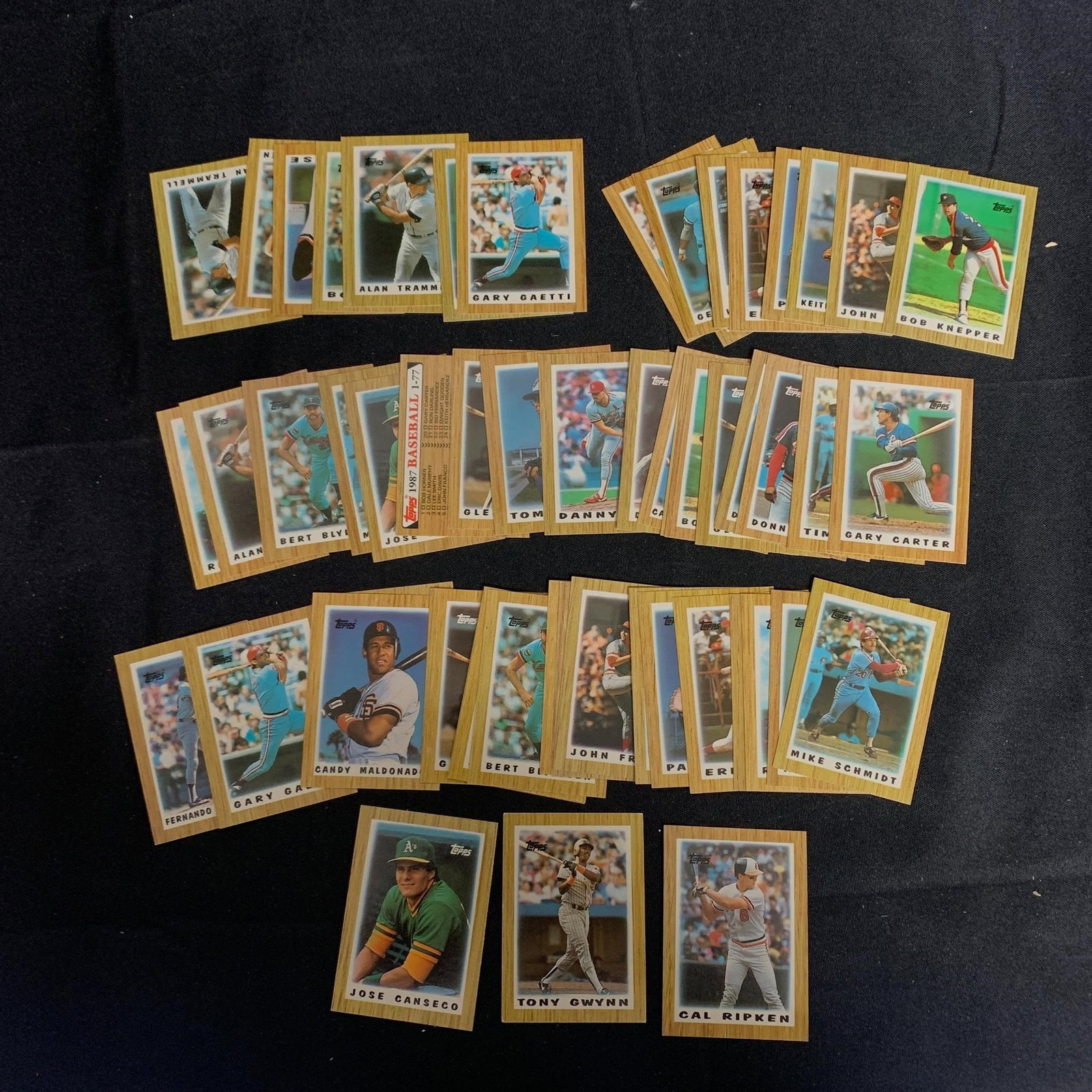 1987 Topps mini baseball cards: 1987 Topps Mini Baseball Cards. We are a veteran owned company. Please look at the pictures carefully to determine what you believe the condition of collectible is. We are currently accepting consignm