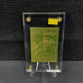 1996 Hank Aaron 23k Gold Card