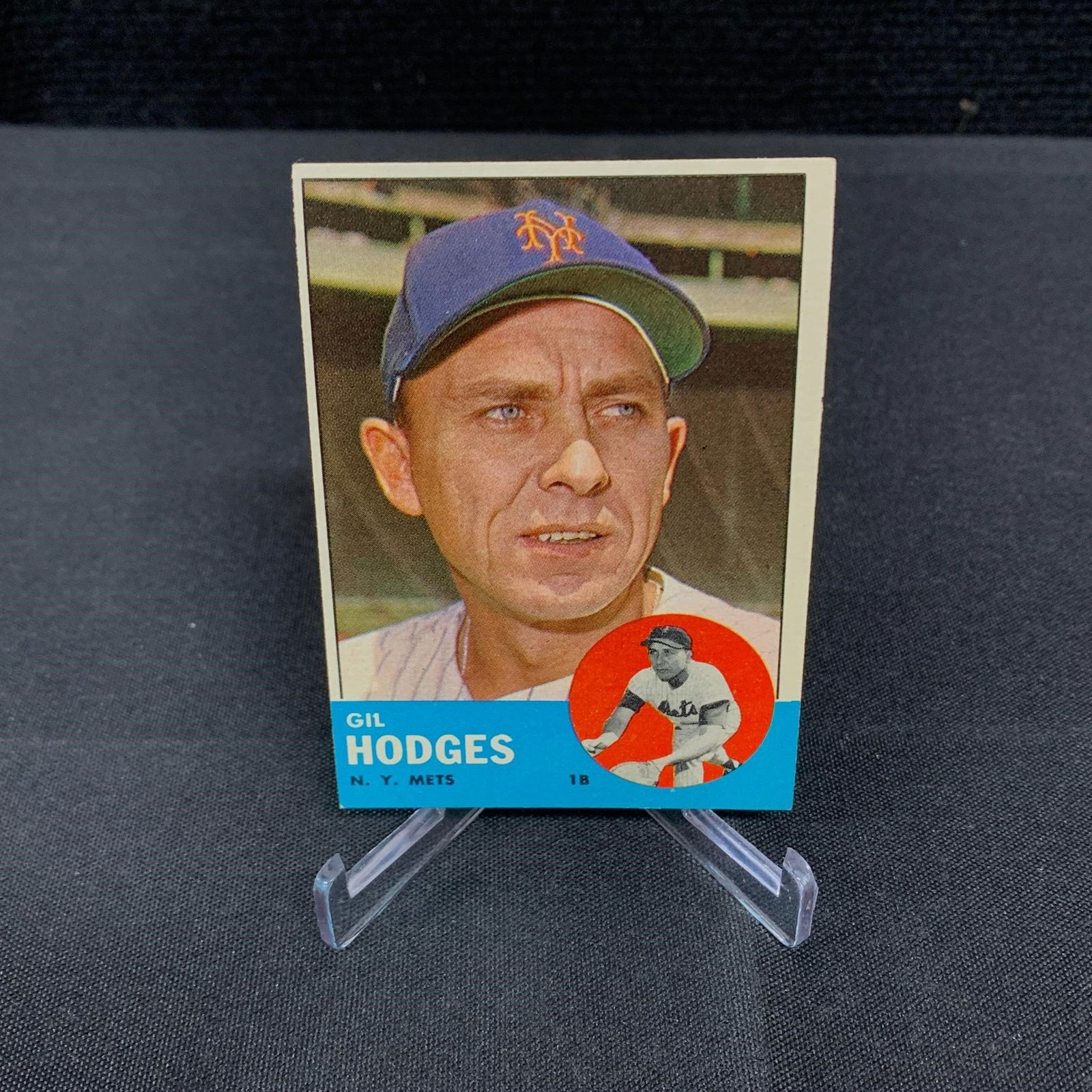 gil Hodges 1963 Topps Baseball Card (1 of 2)