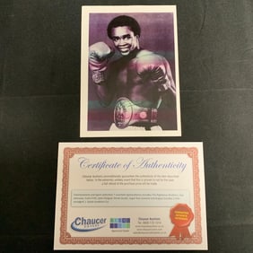 Sugar Ray Leonard Signed Photo