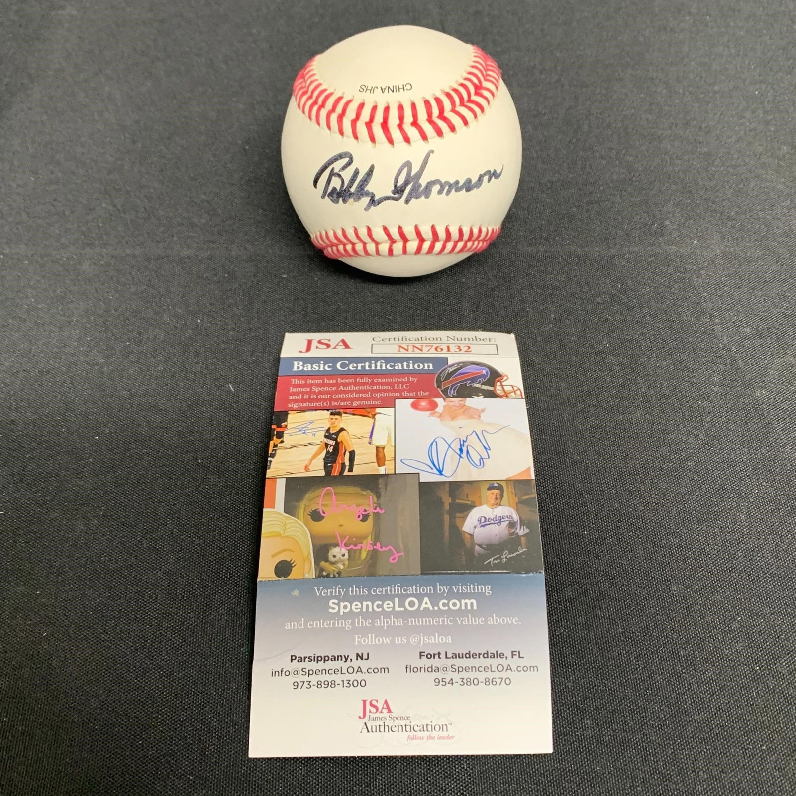 Bobby Thompson Signed Baseball JSA (1 of 2)