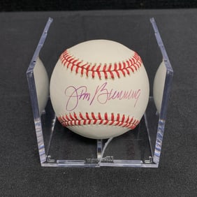 Jim Bunning Signed Baseball Beckett