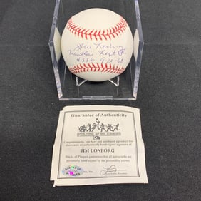 Jim Lonborg Signed Baseball