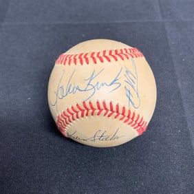 John Kruk, Kevin Stocker + Signed Ball
