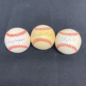 Carlos Delgado, Wally Joyner + Signed Ball