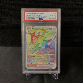 PSA 10 Arceus VSTAR Rainbow Secret Rare Pokemon card