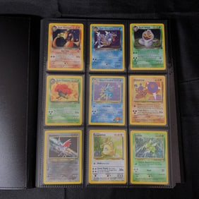 Vintage Pokemon Card Binder, Dark Charizard