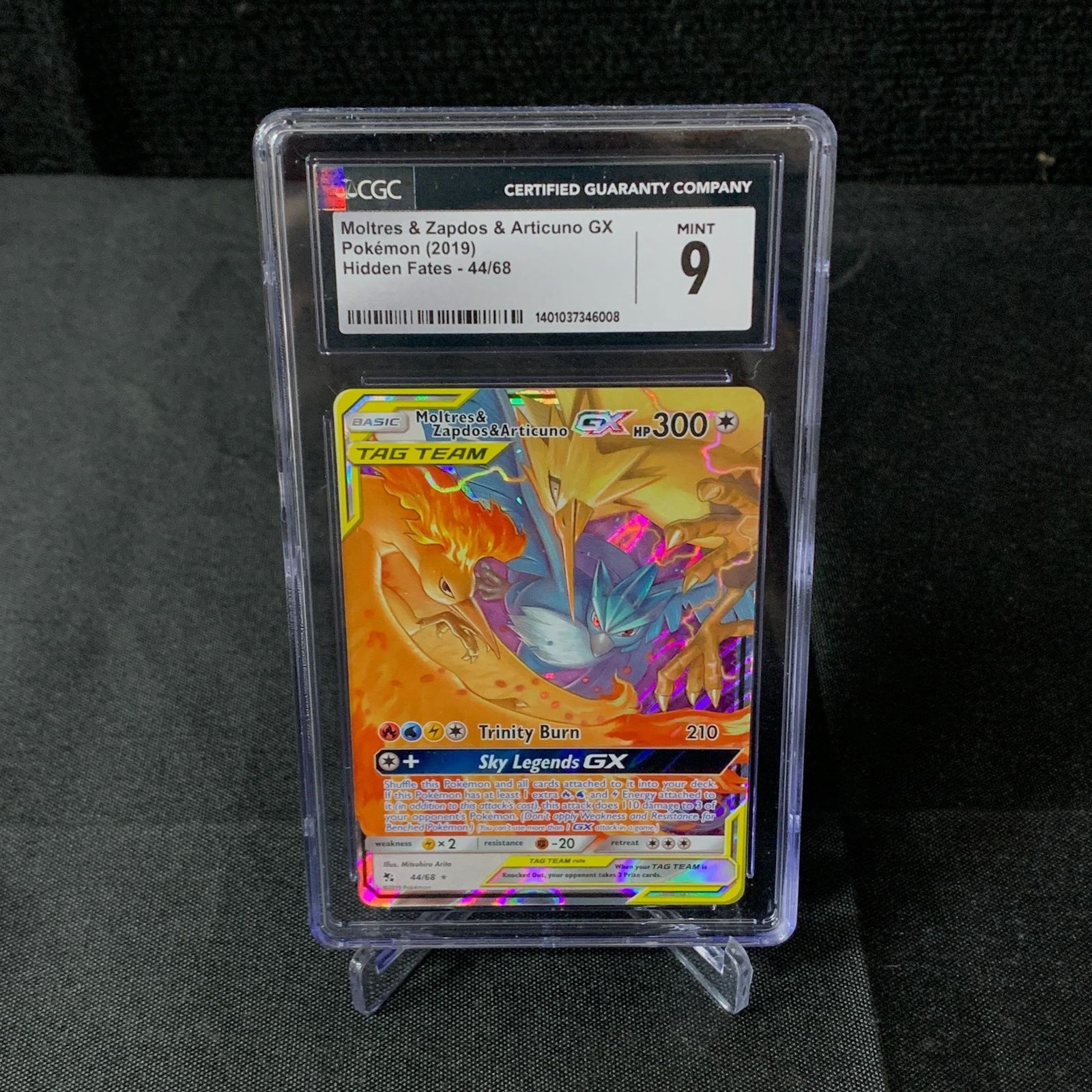 CGC 9 Moltes & Zapdos & Articuno GX (1 of 2)