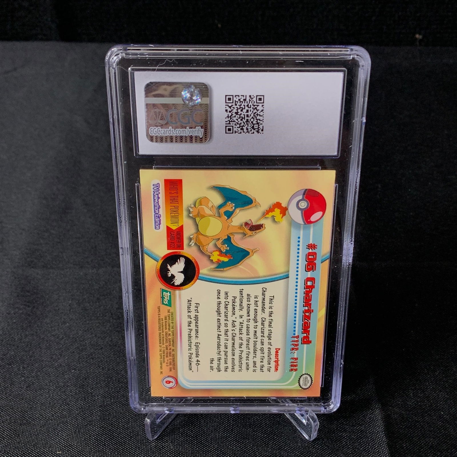 CGC 7 Charizard Topps 3rd Print (1 of 1)