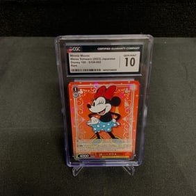 CGC 10 Minnie Mouse Disney 100 Weiss Schwarz Japanese Rare Trading Card