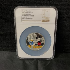 Mickey and Donald Silver Coin