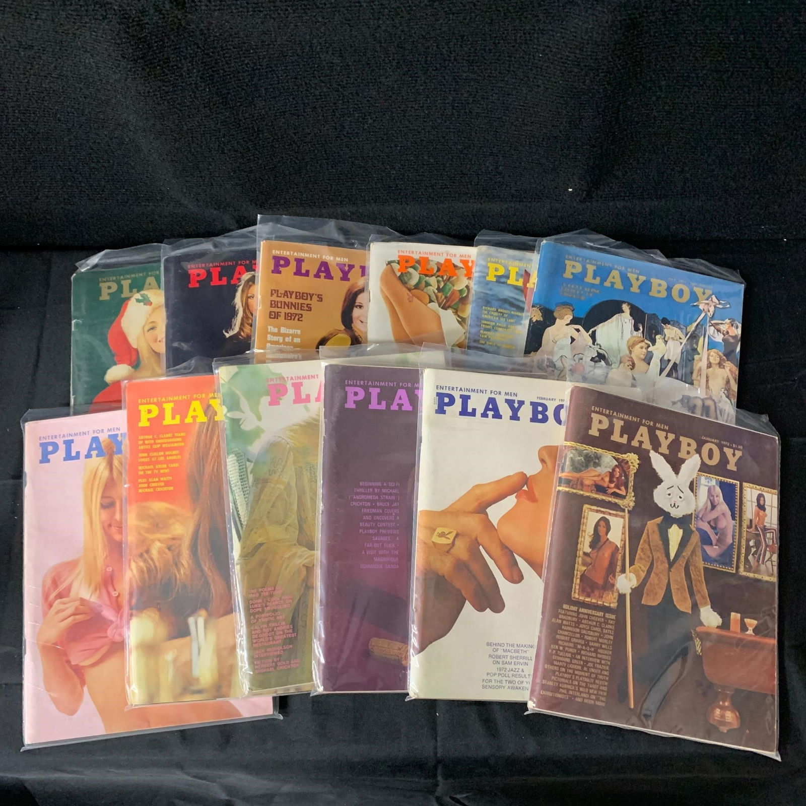 1972 Playboy Magazines Full Year (1 of 4)