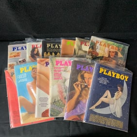 1973 Playboy Magazines Full Year