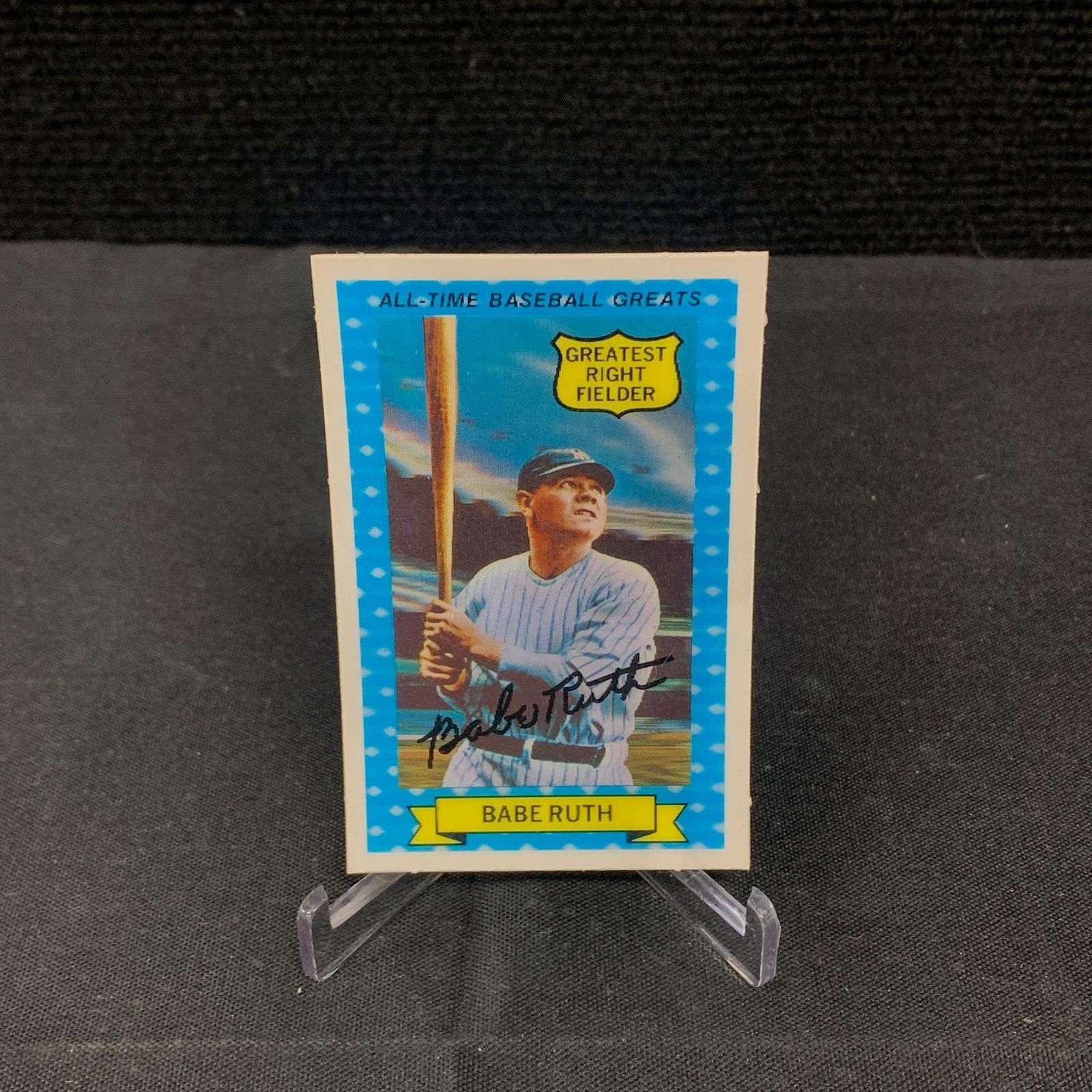 Babe Ruth 1972 Xograph Baseball Card (1 of 2)