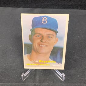 Don Drysdale 1957 Topps Baseball Card