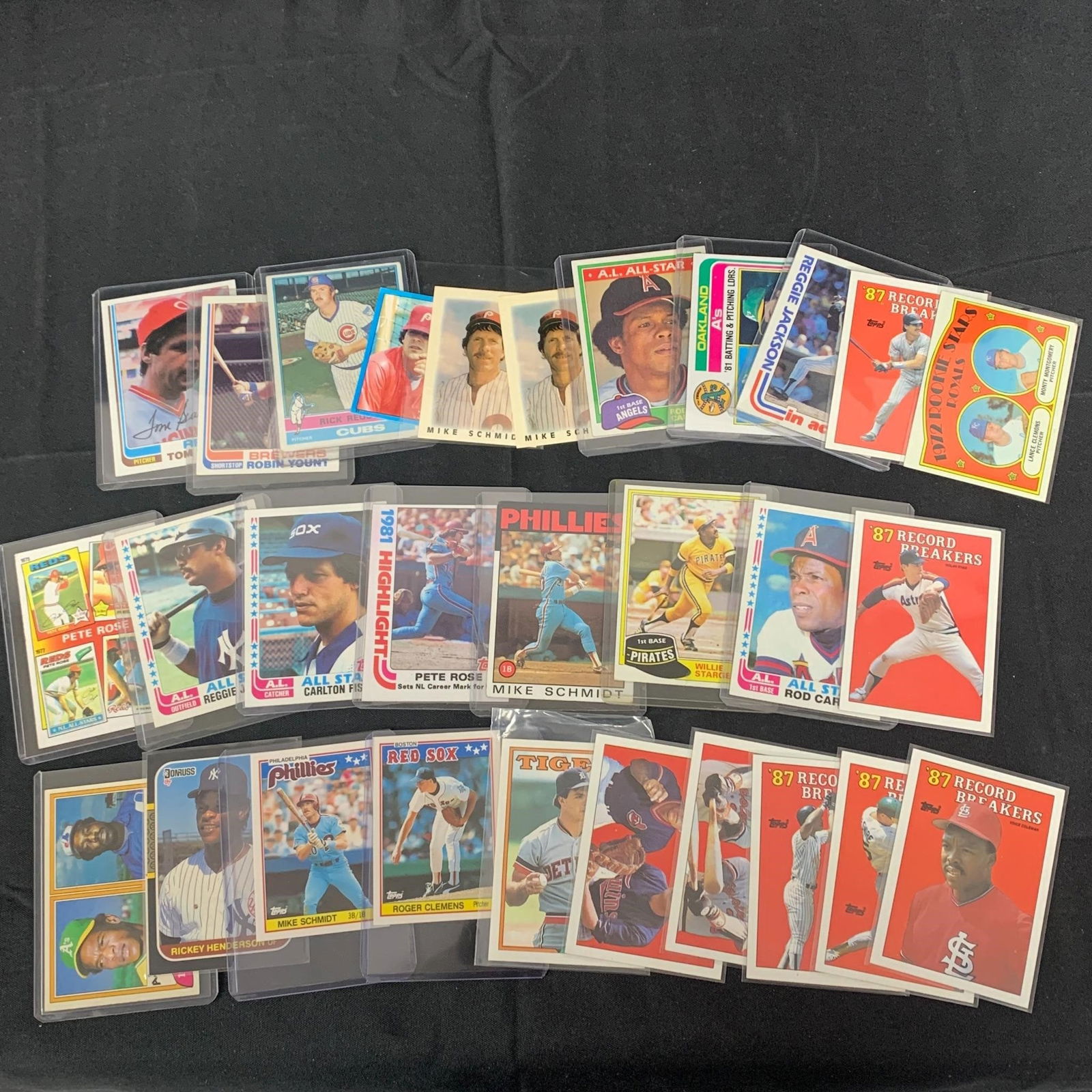 80s Baseball Card lot, Mike Schmidt (1 of 3)
