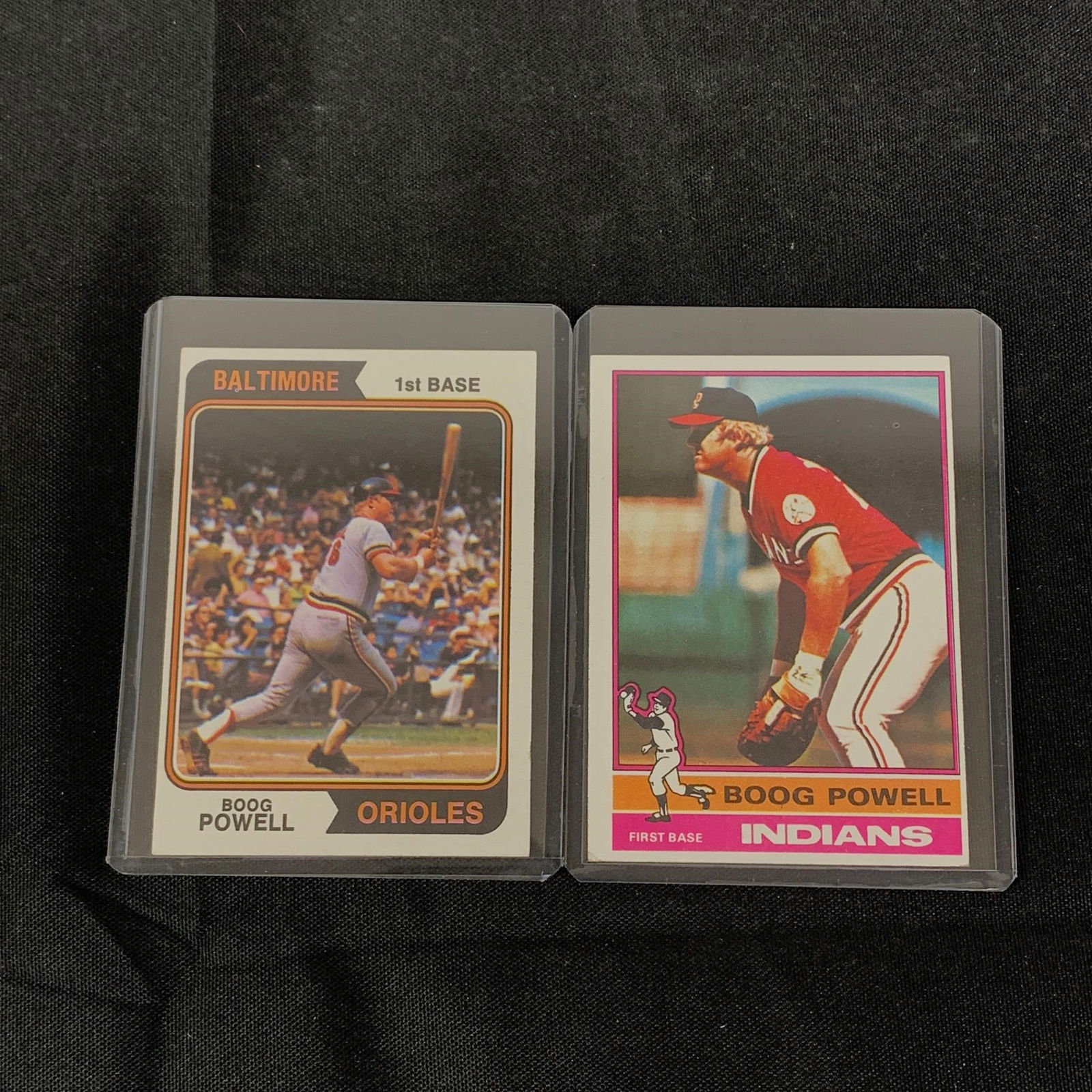 Boog Powell 1974, 1976 Baseball Cards (1 of 2)