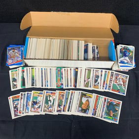 Box of 1990s Baseball Cards