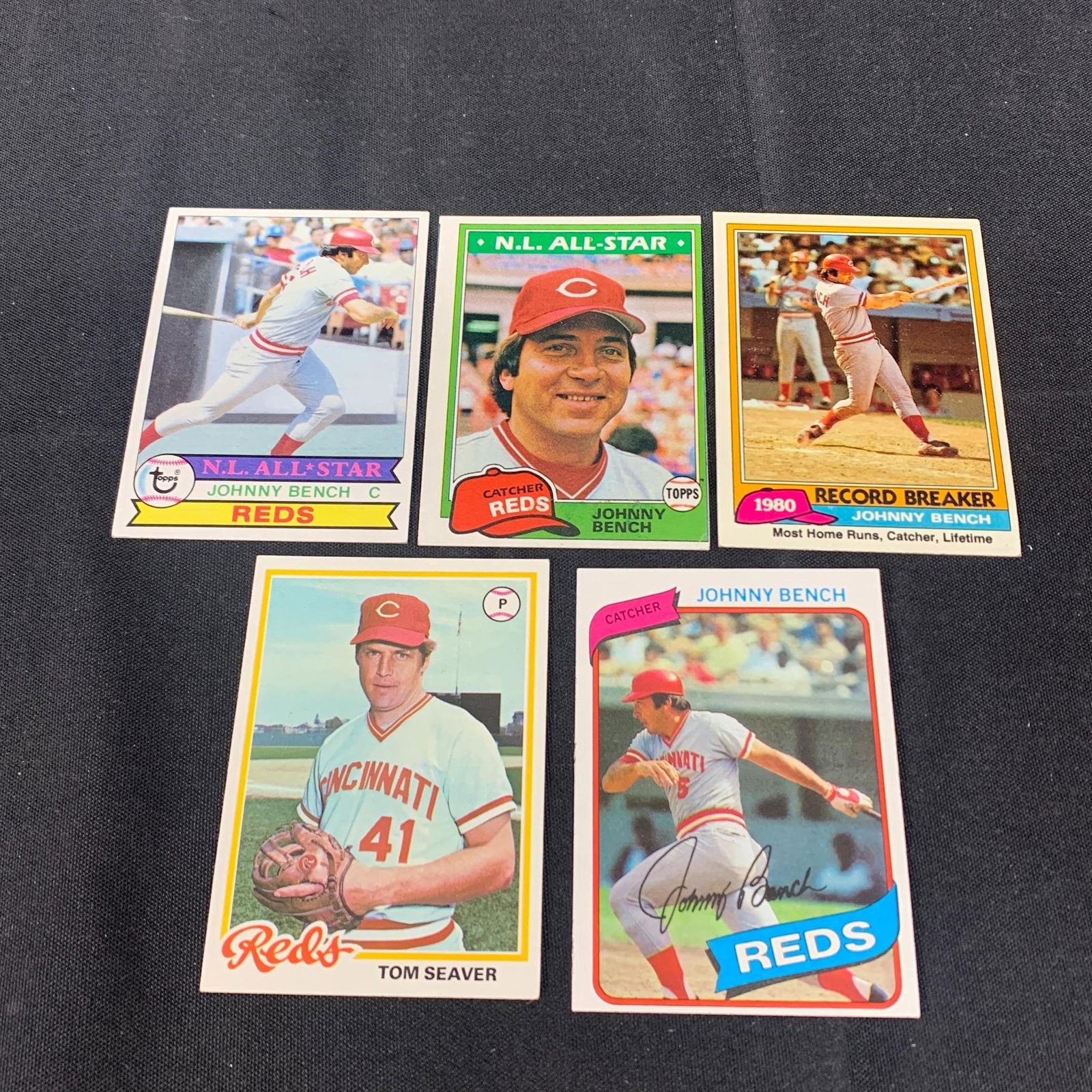 Johnny Bench, Tom Seaver Baseball Cards (1 of 2)