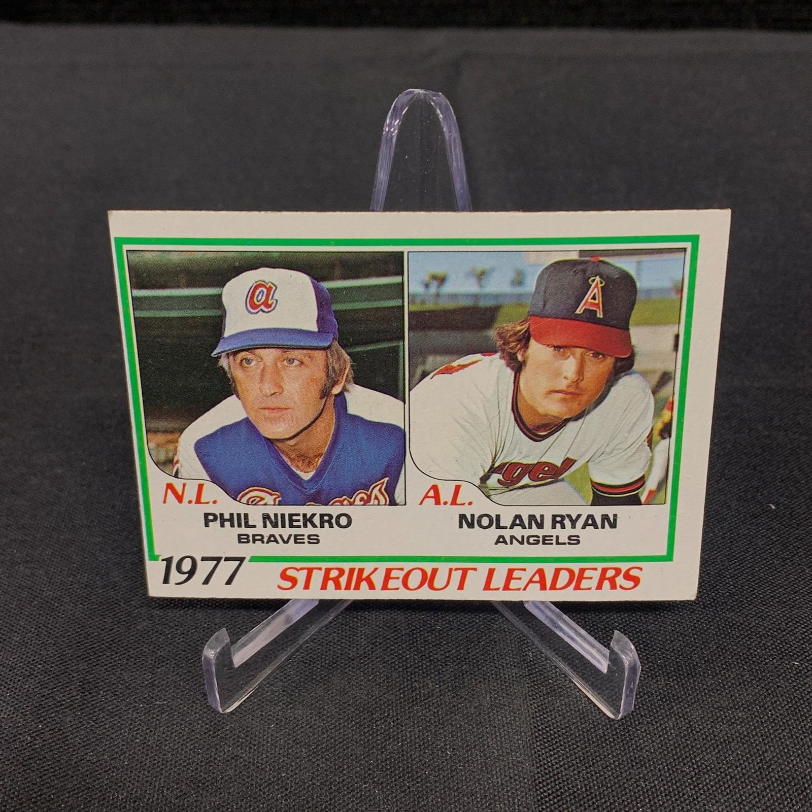 Nolan Ryan 1977 S.O. Leader Card (1 of 2)